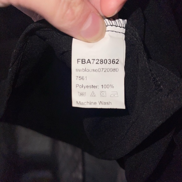 XL Balck Blouse - Picture 3 of 3